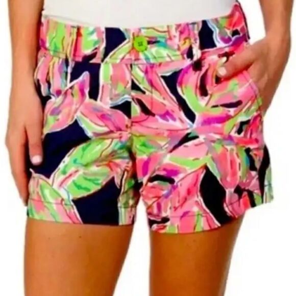 Lilly Pulitzer Women’s Shorts Callahan In The Vias Leaf Short Size 00 - Picture 1 of 5